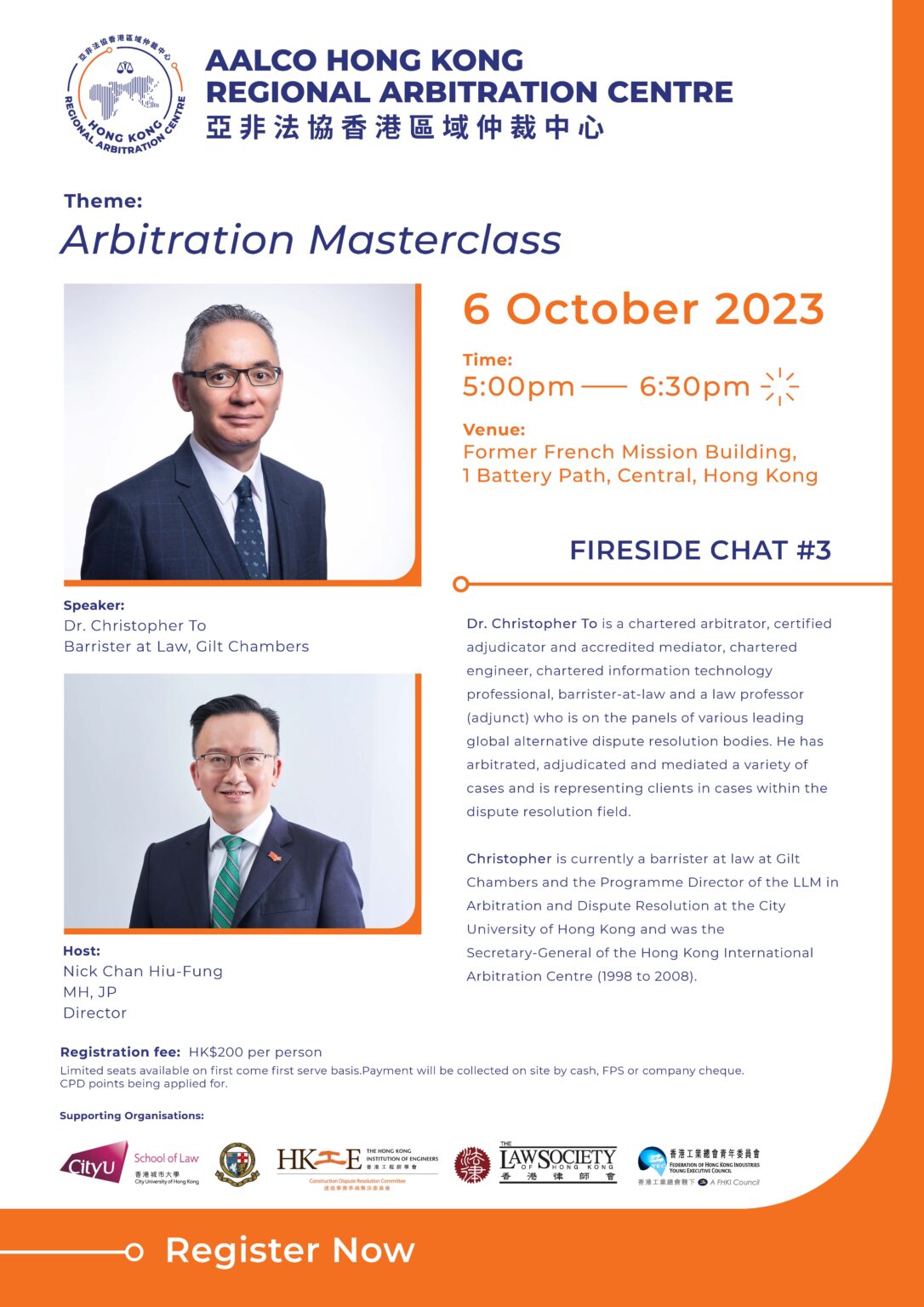 Fireside Chat #3 6 October 2023 – Arbitration Masterclass – Aalco